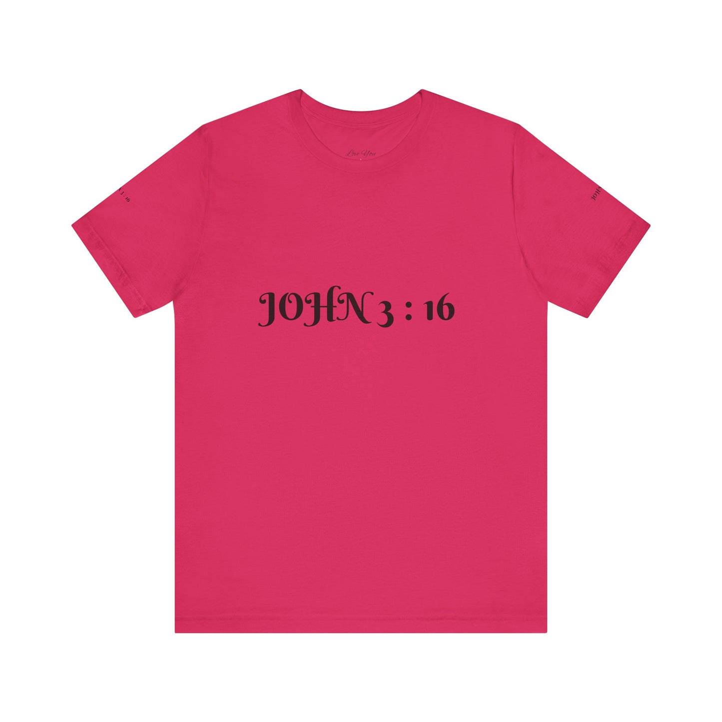 John 3:16 Unisex Jersey Short Sleeve Tee