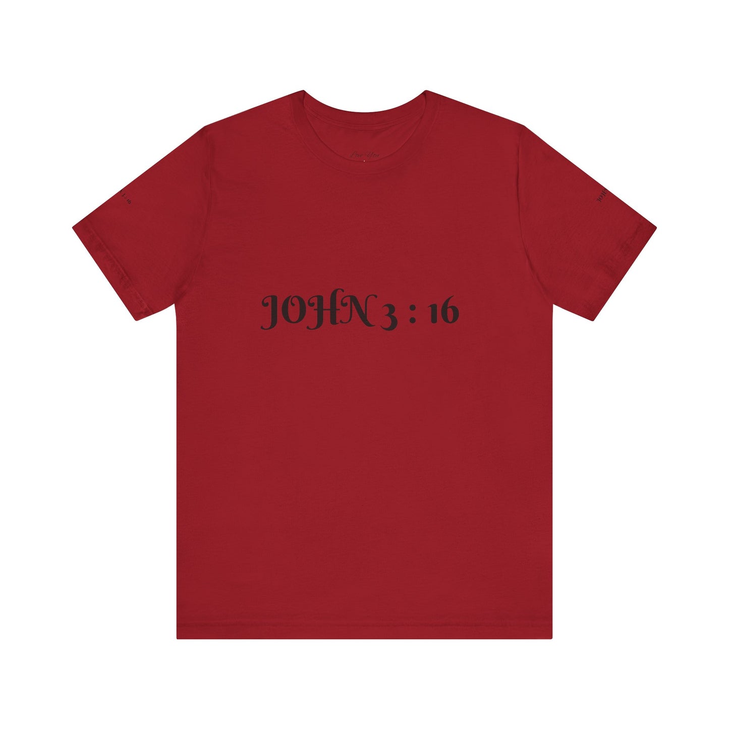 John 3:16 Unisex Jersey Short Sleeve Tee