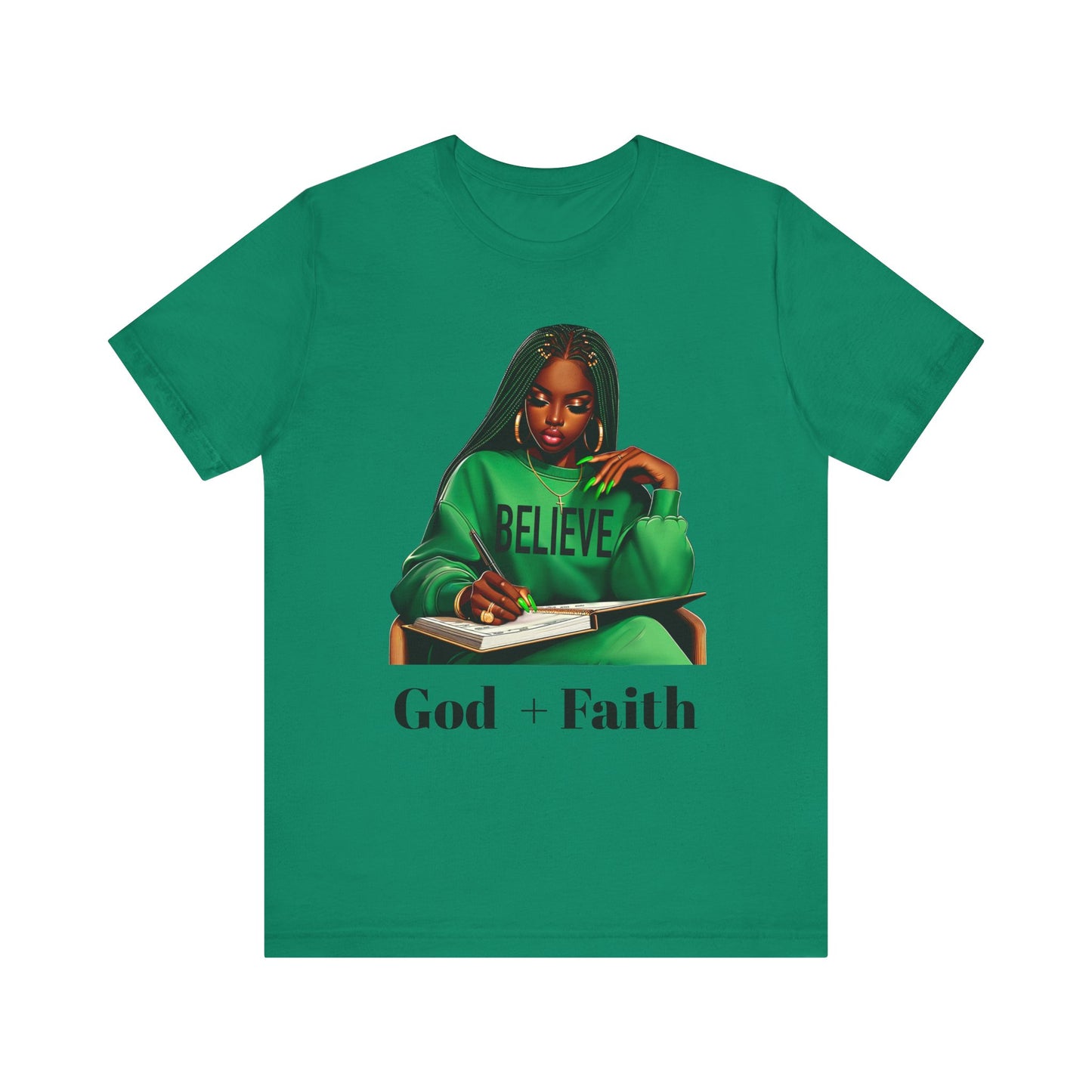 Believe womens Tee - Faith + God Inspirational T-Shirt