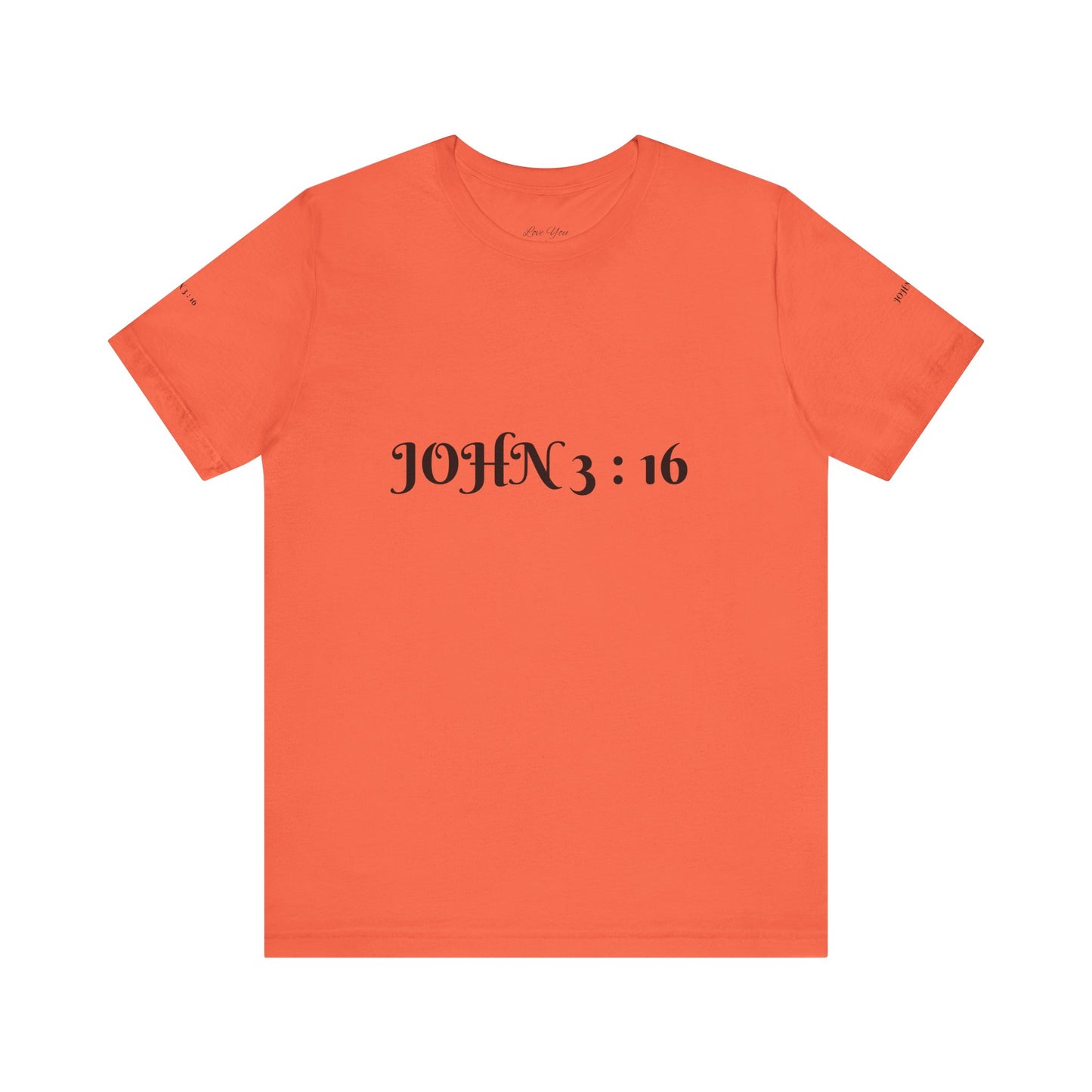 John 3:16 Unisex Jersey Short Sleeve Tee